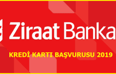 Ziraat Bankası Kredi Kartı Başvurusu 2019